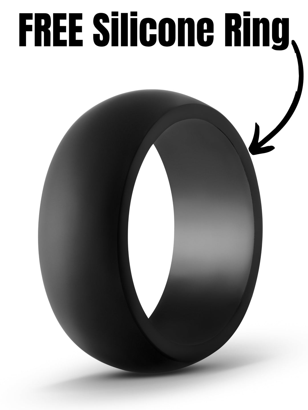 Men's Wedding Band / Free Silicone Ring With Every Wedding Ring Purchase
